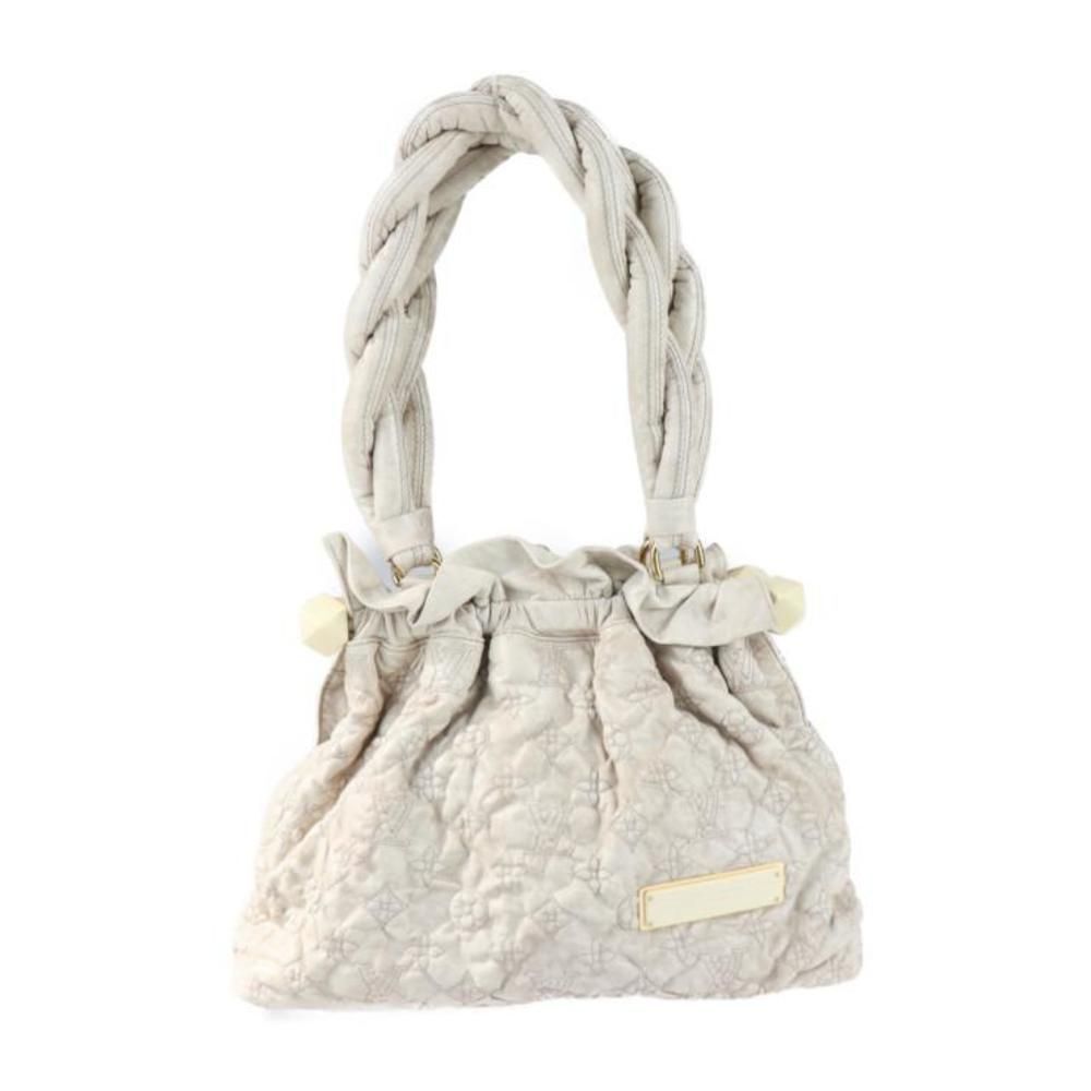 Louis Vuitton Stratus PM Shoulder Bag Monogram Olympus Lambskin Ecru